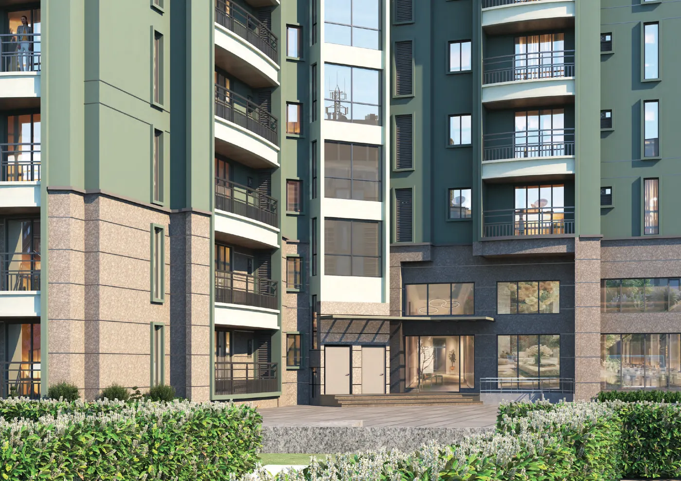 Purva Star Reach Kochi facade — entrance view of the residential tower in Kakkanad