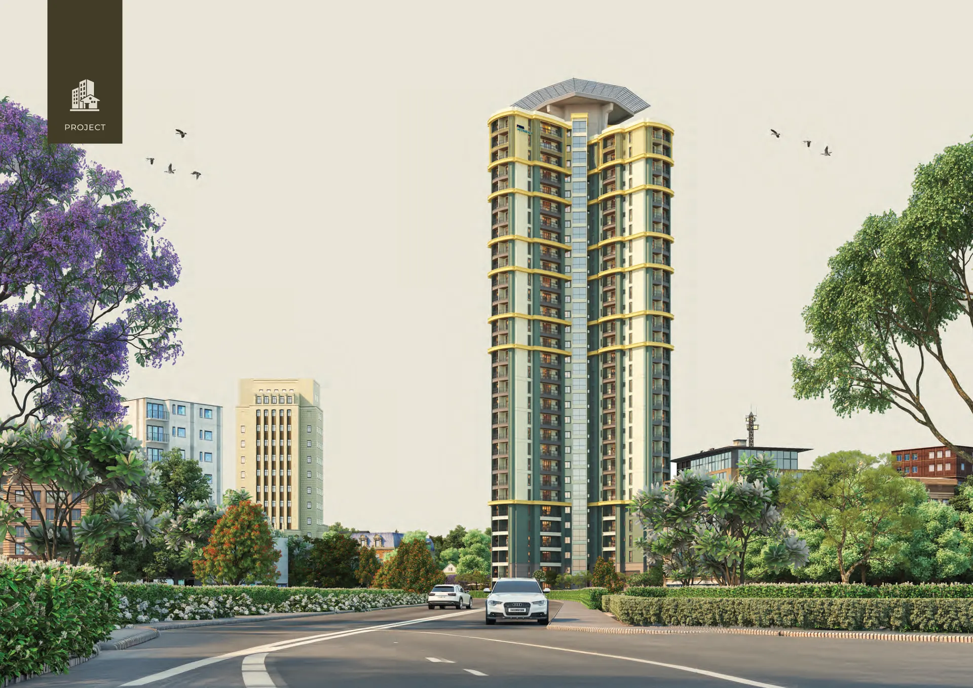Purva Star Reach Kakkanad exterior — G+30 tower on Seaport-Airport Road, Kochi